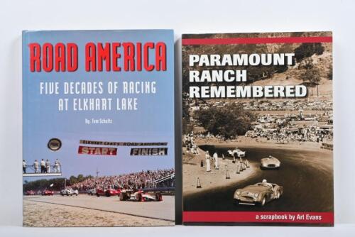 AMERICAN RACING: Two books detailing American road racing. 'PARAMOUNT RANCH REMEMBERED' softcover book, authored and signed by Art Evans