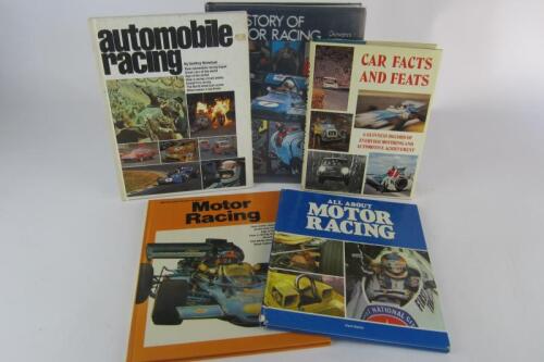 MOTOR RACING: Five hardcover books covering various aspects of motor sport.
