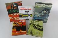 GRAND PRIX: Five hardcover books detailing various aspects of Grand Prix racing.