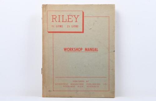 RILEY: A 1952 'RILEY 1.5 LITRE, 2.5 LITRE WORKSHOP MANUAL'