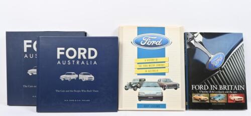 FORD: Three hardcover detailing the Ford Motor Company in Australia and Britain. 'FORD AUSTRALIA - The Cars and the People Who Built Them' hardcover book by M.D. COOK & D.M. WALLACE