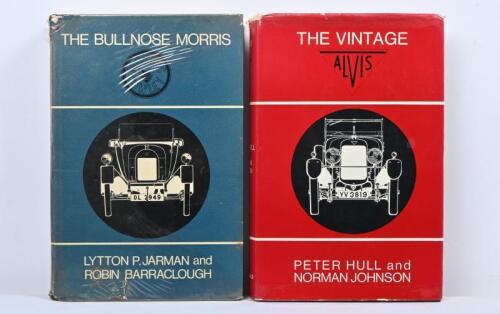ENGLISH CARS: Two hardcover books detailing the English marques of Alvis and Morris. 'THE VINTAGE ALVIS' by Peter Hull and Norman Johnston