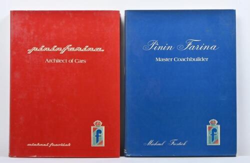 PININ FARINA: Two hardcover books by Michael Frostick detailing coachbuilding. First edition copy of 'Pinin Farina - Master Coachbuilder'