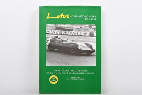 LOTUS: 'LOTUS - THE HISTORIC YEARS - 1956 - 1958' hardcover book by Graham Capel
