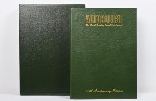 AUTOCOURSE: A specially-bound edition of 'The 50th Anniversary Edition of AUTOCOURSE - THE WORLD'S LEADING GRAND PRIX ANNUAL'. Numbered '94' of 150. Signed by Alan Henry