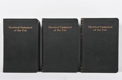 ELECTRICAL EQUIPMENT: A three volume set of 'Electrical Equipment of the Car' by Herbert J. and Hugh Butler