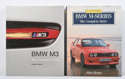 BMW: Two hardcover books detailing the coveted BMW M3 and BMW M-Series cars. Titles include 'BMW M-SERIES - The Complete Story' by Alan Henry & 'BMW M3 - The Complete Story' by James Taylor