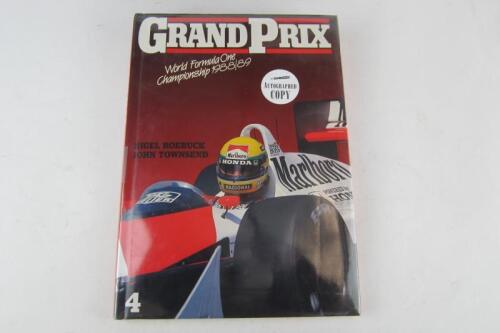 GRAND PRIX 88: 'Grand Prix 88 - No.4' hardcover book. Ayrton Senna signature