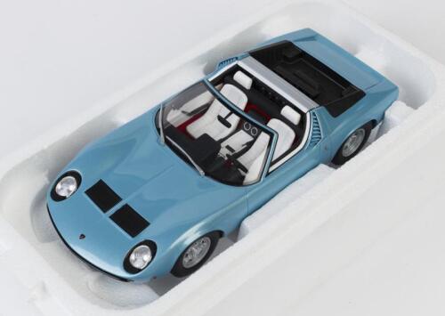 LAMBORGHINI: A Limited Edition 1:18 scale Lamborghini Miura Roadster (GT324) in metallic blue