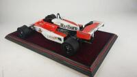 JAMES HUNT: A scratch-built model of the F1 1976 McLaren M23, signed by Hunt - 2