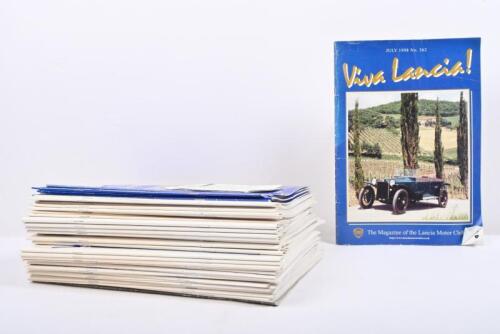 LANCIA MOTOR CLUB: A quantity of 'The Magazine of the Lancia Motor Club'. Issue Range of January 1993 (No. 297) - July 1998 (No. 362)