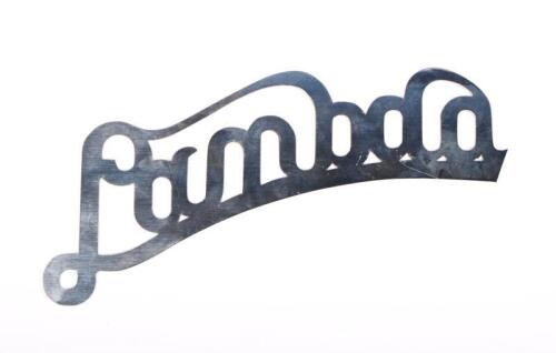 LAMBDA: A laser cut 'Lambda' grill badge; overall diameter of approximately 21cm.