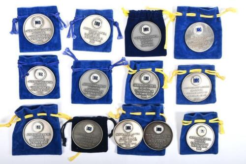 AUSTRALIAN LANCIA REGISTER: A collection of AUSTRALIAN LANCIA REGISTER, CASTLEMAINE rally medallions. Year range of 1989&nbsp;to 2019