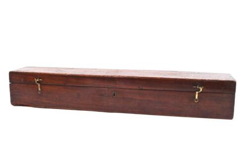 CASE: A Victorian mahogany document box