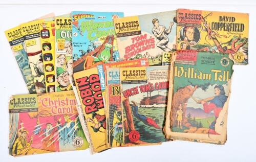 COMICS: A collection of circa 1950s comics, including &ldquo;Captain Marvel&rdquo; and &ldquo;Hopalong Cassidy&rdquo; and others