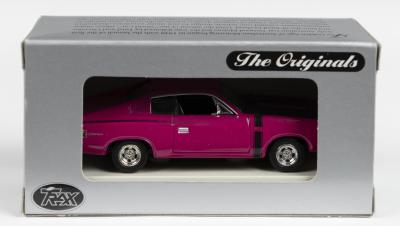 CHRYSLER: A Trax 1:43 scale Chrysler Valiant Charger R/T (TR11F) in purple