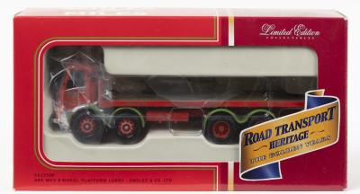 AEC: A Limited Edition CORGI 1:50 scale AEC MKV 8 WHEEL PLATFORM LORRY in SMILES & CO.LTD' livery. L.E of 1,900. Numbered '1488'