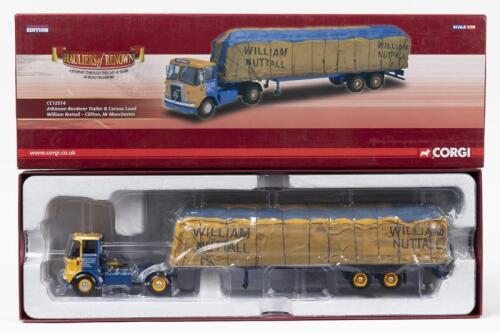 ATKINSON: A Limited Edition CORGI 1:50 scale Atkinson Borderer Trailer & Canvas Load in 'William Nuttall' livery (CC12514). Numbered '0451' of 1000