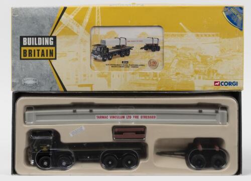 GUY: A Limited&nbsp;Edition CORGI 1:50 scale GUY INVINCIBLE 8 WHEEL PLATFORM LORRY, BOGIE & BEAM LOAD - TARMAC&nbsp;(29104). 'TARMAC ROADSTONE' livery. Numbered '1425' of 4,000 produced