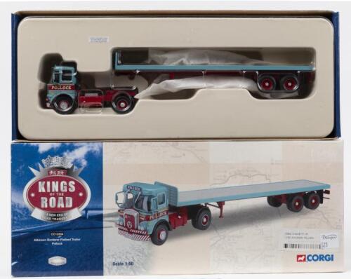 ATKINSON: A Limited Edition CORGI 1:50 scale Atkinson Borderer Flatbed Trailer&nbsp;in 'POLLOCK' livery (CC12504). Numbered '1240' of 4,000