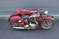 1939 TRIUMPH SPEED TWIN 5T WITH DUSTING SIDECAR - 3