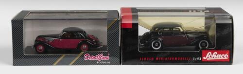 BMW: Two 1:43 scale BMW models. Detail Cars BMW 327 1941 Coupe (ART.332) & Schuco BMW 335 (02231)