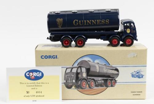 FODEN: A Limited Edition CORGI CLASSIC COMMERCIAL Foden Tanker in Guinness livery (97950). Limited Edition of 9,390 units, numbered '4004'