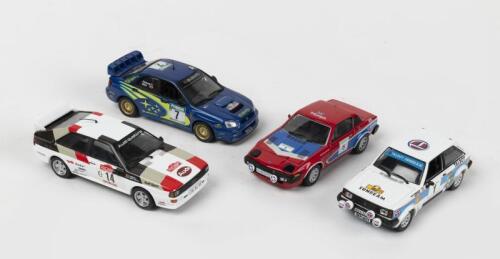 RALLY CARS: A selection of 1:43 scale rally cars. Audi, Talbot, Subaru Rally Cars