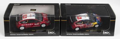 CITROEN: Two ixo MODELS 1:43 SCALE CITROEN C4. CITROEN C4 WRC #1 as raced by S.Loeb/D.Elena at 2008 Rallye Monte Carlo (RAM286) & CITROEN C4 WRC #2 as raced by D.Sordo/M.Marti at 2008 Rally Argentina (RAM322)