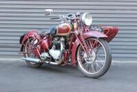 1939 TRIUMPH SPEED TWIN 5T WITH DUSTING SIDECAR - 26