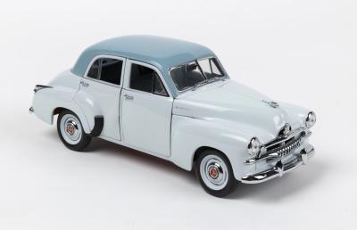 HOLDEN: A TRAX 1:24 scale 1953 FJ Holden Sedan (TX-020) in Chalet Blue with Skipper Blue roof. Numbered '1982'