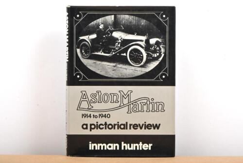ASTON MARTIN: 'ASTON MARTIN 1914 to 1940 - a pictorial review' hardcover book by inman hunter
