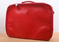 FERRARI CARRY BAG: A red leather Ferrari schedoni&Acirc;&nbsp;shoulder bag - 4