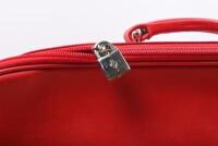 FERRARI CARRY BAG: A red leather Ferrari schedoni&Acirc;&nbsp;shoulder bag - 5