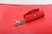 FERRARI CARRY BAG: A red leather Ferrari schedoni&Acirc;&nbsp;shoulder bag - 8