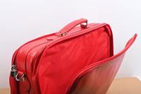 FERRARI CARRY BAG: A red leather Ferrari schedoni&Acirc;&nbsp;shoulder bag - 10
