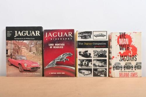 JAGUAR: Four hardcover publications relating to Jaguar. 'JAGUAR - A BIOGRAPHY' by Lord Montagu of Beaulieu, published 1962