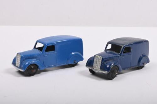 DINKY TOYS: Two Dinky 280 delivery vans. Light & dark blue