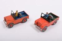 DINKY TOYS: Two Dinky Toys No.340 Land Rover. Orange & burnt orange models - 2
