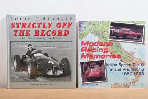 SPORTS CAR & GRAND PRIX: Two hardcover books detailing Sports Car and Grand Prix racing. 'Modena Racing Memories - Italian Sports Car & Grand Prix Racing 1957-1963' by Graham Gauld