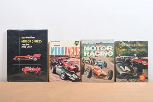 1950'S/1960'S MOTOR RACING: Four publications relating to 1950's/1960's motor racing. "Australian Motor Sport Review 1958-1959" softcover book