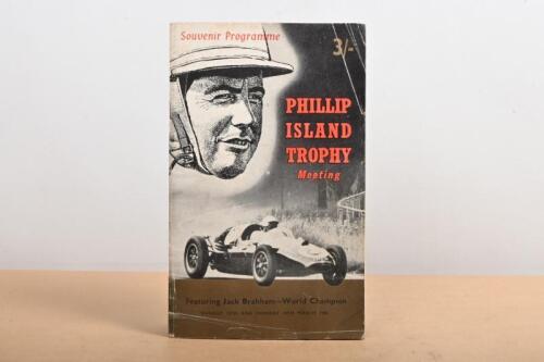 BRABHAM: An original Souvenir Programme from 'PHILLIP ISLAND TROPHY Meeting - Featuring Jack Brabham - World Champion', Sunday 13th. and Monday 14th March 1960