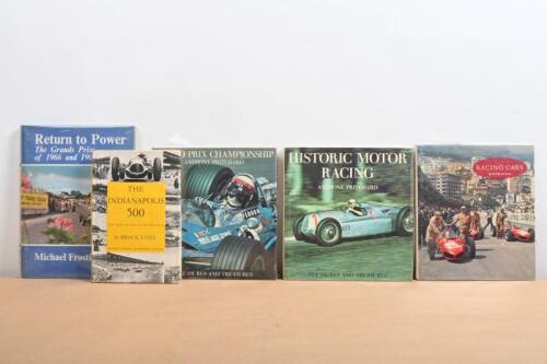 MOTOR RACING: A collection of hardcover books detailing motor racing from the 1950's/1960's. 'GRAND PRIX CHAMPIONSHIP' by Anthony Pritchard