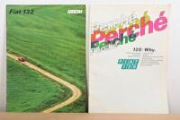 FIAT: Two Fiat sales brochures. FIAT 128 (Edition no. 2848) & FIAT 132 (Edition no. 3616) sales brochures