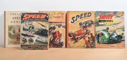 CHILDRENS BOOKS: A group of vintage children's hardbound books. Circa 1930's 'COLLINS' SPEED ANNUAL'