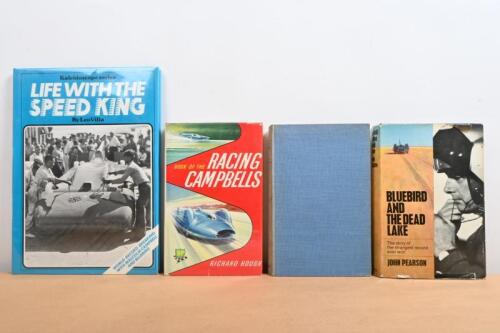 SPEED RECORDS: Five items relating to Sir Donald Campbell and associated speed records. 'BLUEBIRD and the Dead Lake' by John Pearson & Kellogg's 'LAND SPEED LEGENDS' set