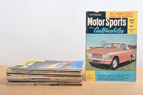 AUSTRALIAN MOTOR SPORTS AND AUTOMOBILES: A quantity OF 'AUSTRALIAN Motor Sports AND Automobiles' magazines. Year range 1964 - 1968