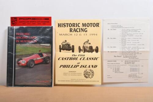 HISTORIC RACING CARS AUSTRALIA: A softcover copy of 'HISTORIC RACING CARS' by John B. Blanden