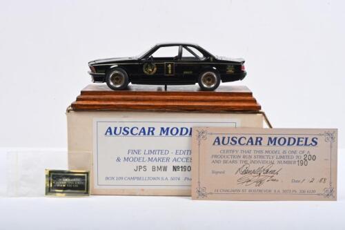 B.M.W: A 1:24 scale AUSCAR JPS BMW as raced by Jim Richards. L/E of 200. Numbered 190