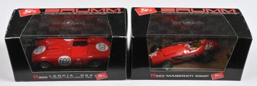 ITALIAN RACING: Two 1:43 scale BRUMM models. LANCIA D24 (R204) & MASERATI 250F (R223)